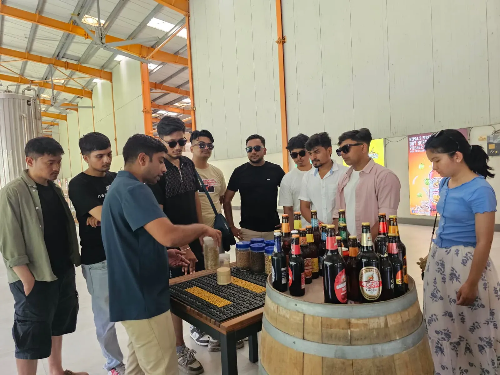 bunch of students in field trip