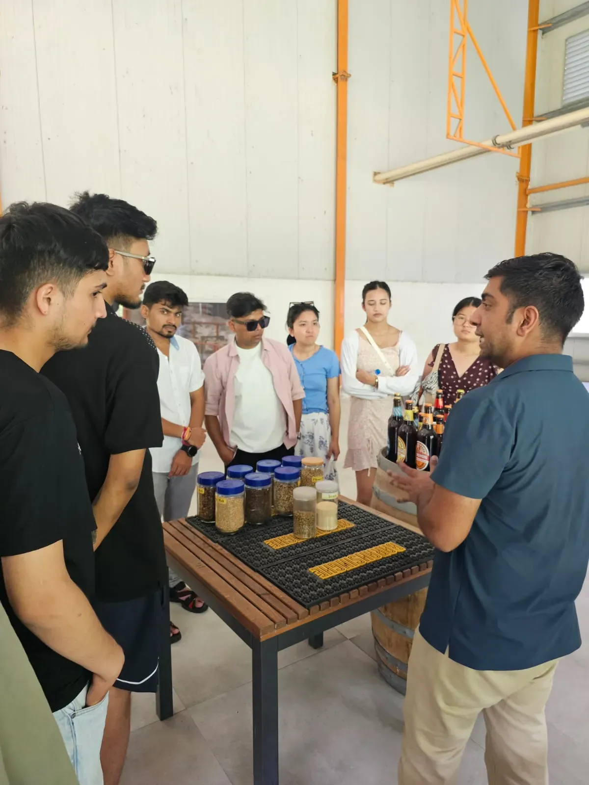 bunch of students in field trip